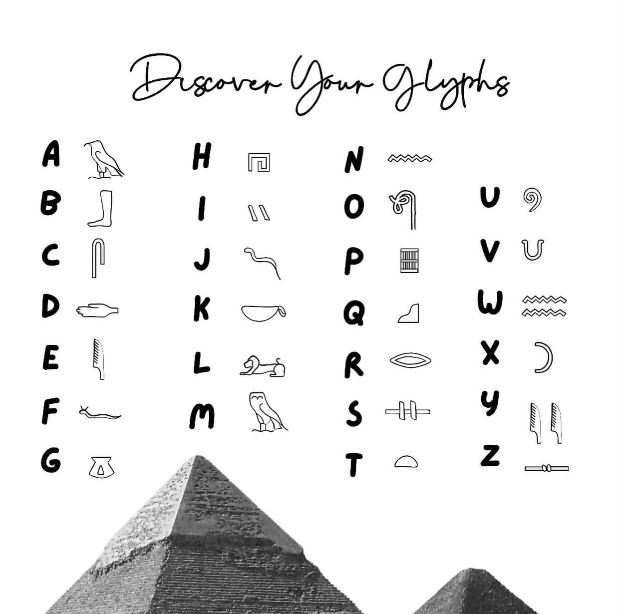 Pharaonic cartouche necklace with names – silver 925